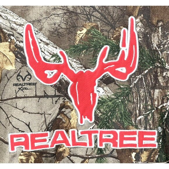 Realtree Mens Hoodie Sweatshirt Hunting Outdoor Dad Hooded Pullover Camo Sz L - Picture 4 of 8
